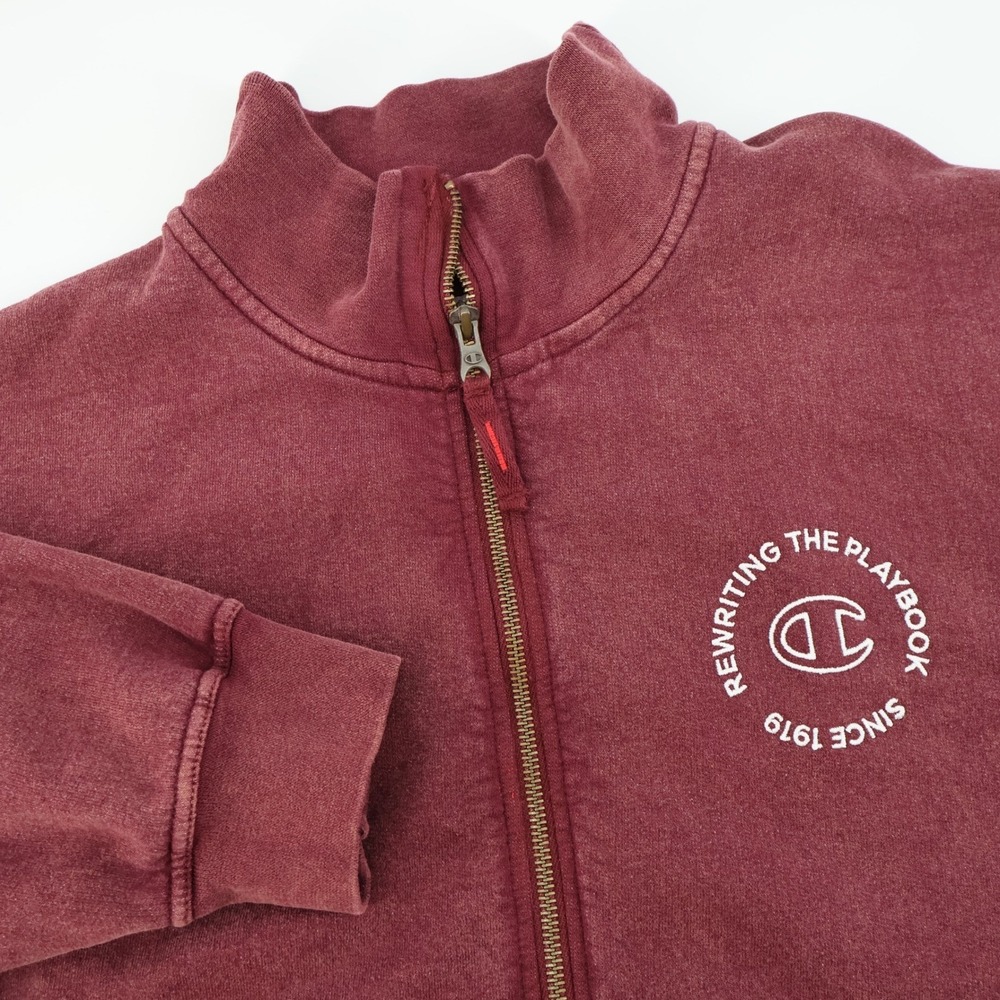 Champion Full Zip Track Jacket Sweatshirt Rewriting Playbook Medium NEW MSRP $65